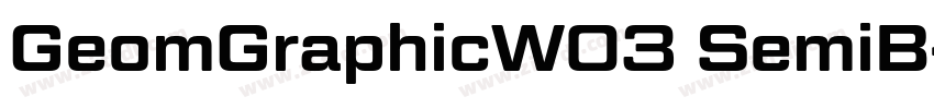 GeomGraphicW03 SemiB字体转换